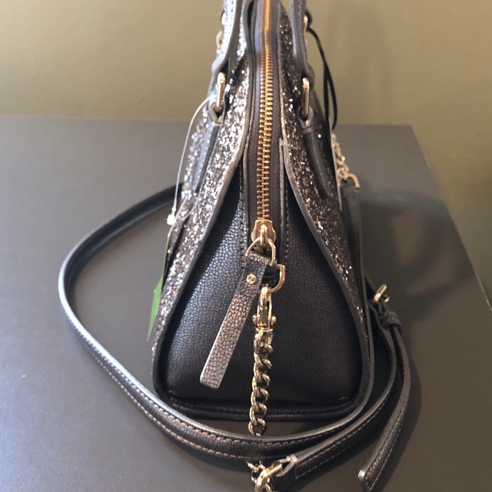 KATE♠️SPADE MINI REILEY Glitter Satchel Crossbody - Picture 3 of 6